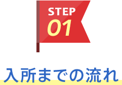 STEP01 入所までの流れ